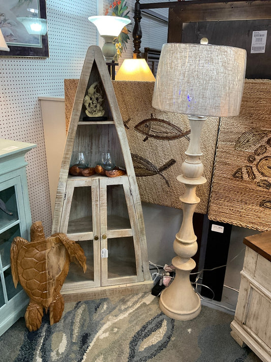 Tan Pillar Floor Lamp|3502