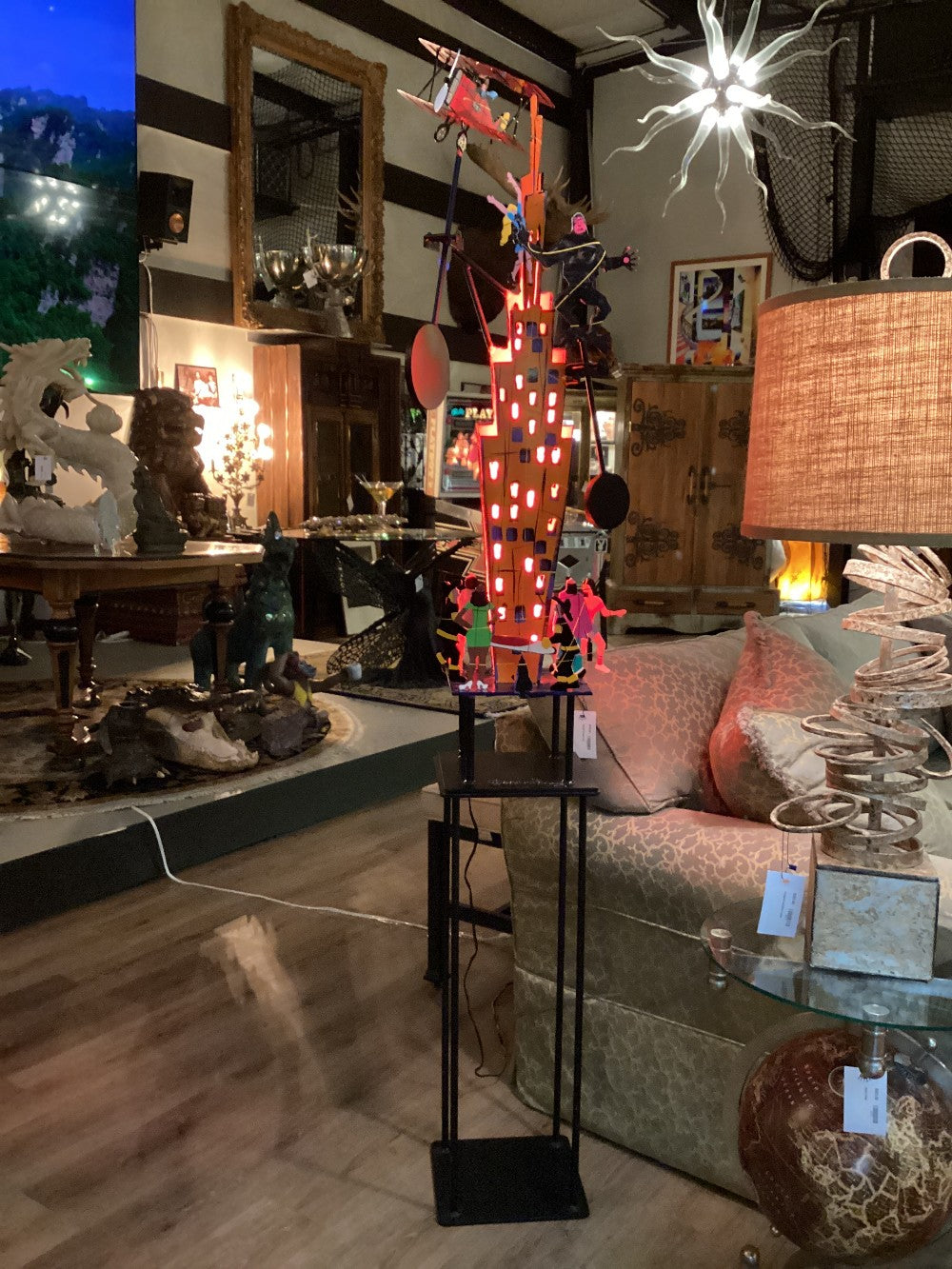 Fredrick Prescott 92 Empire State building King Kong metal sculpture Limited|3509