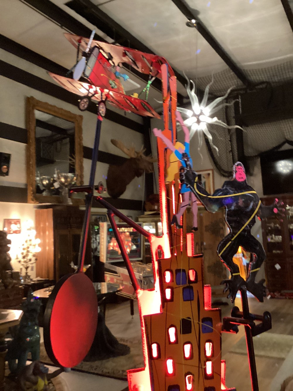 Fredrick Prescott 92 Empire State building King Kong metal sculpture Limited|3510