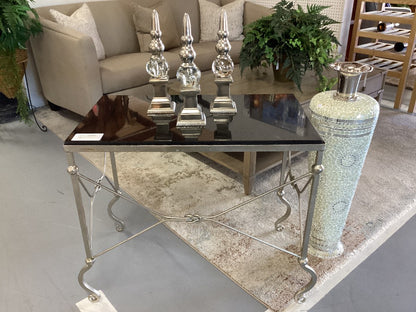 French stone top cafe table  33 L 18 D 28 H|3516
