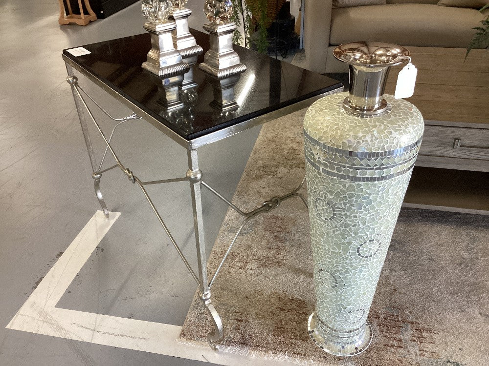 French stone top cafe table  33 L 18 D 28 H|3518