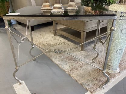 French stone top cafe table  33 L 18 D 28 H|3519