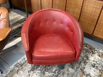 MCM Red club chair|3563