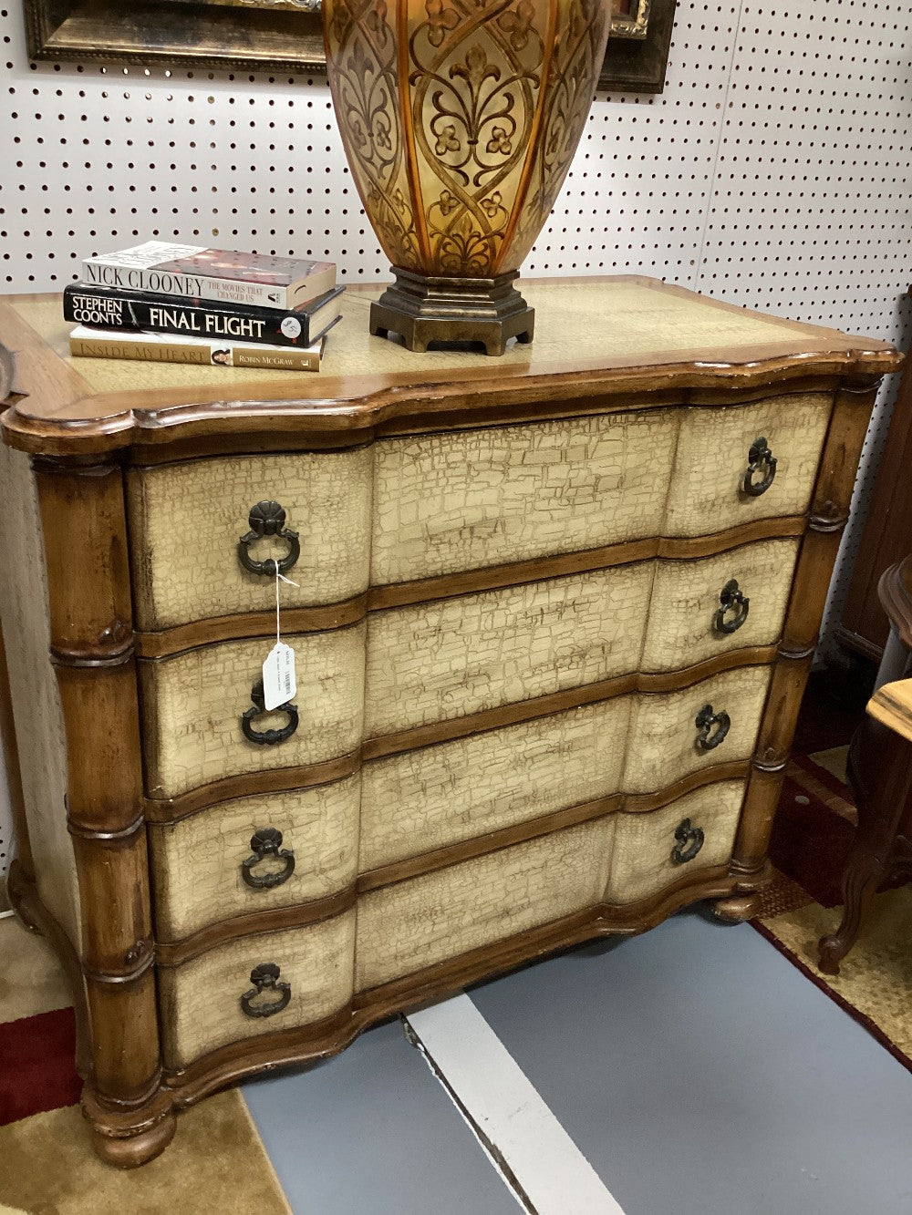 Light wood 4 drawer chest L 42 x W 21|3570