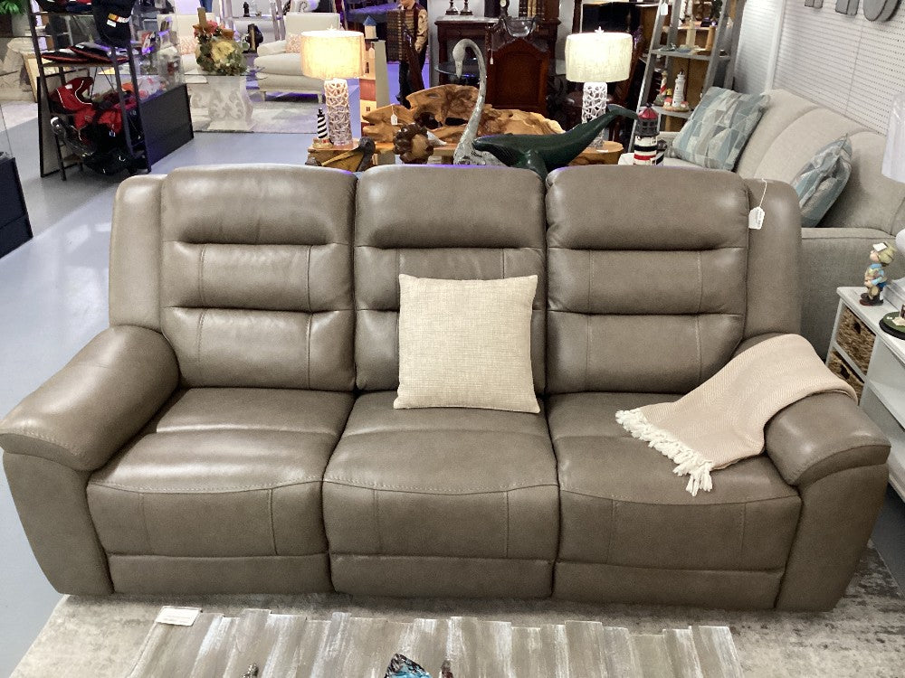 Macy's Leather Power Reclining Sofa|3587