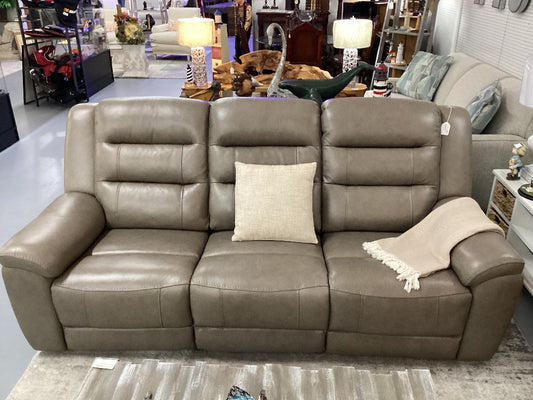 Macy's Leather Power Reclining Sofa|3587