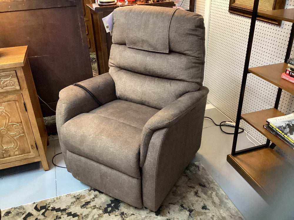 Elara fabric lift chair brown|3590