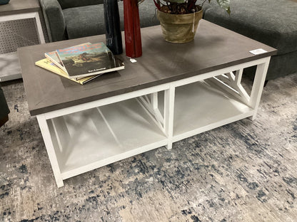 Farm style rolling coffee table|3649