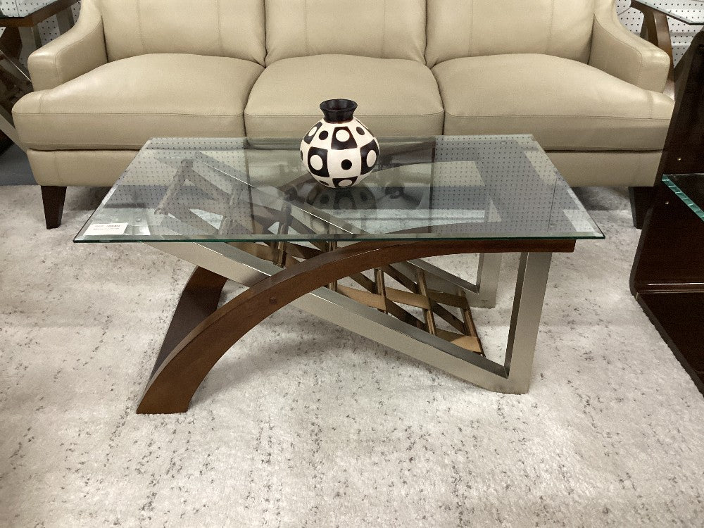 Modern Wood/Metal Coffee Table|3681