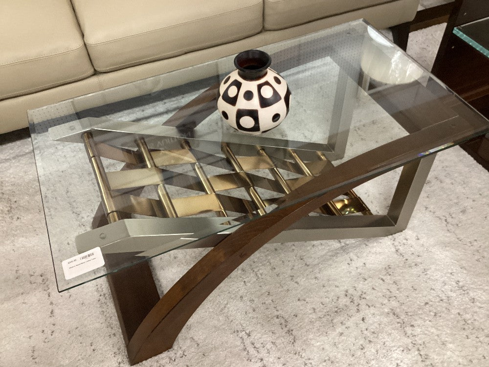 Modern Wood/Metal Coffee Table|3682