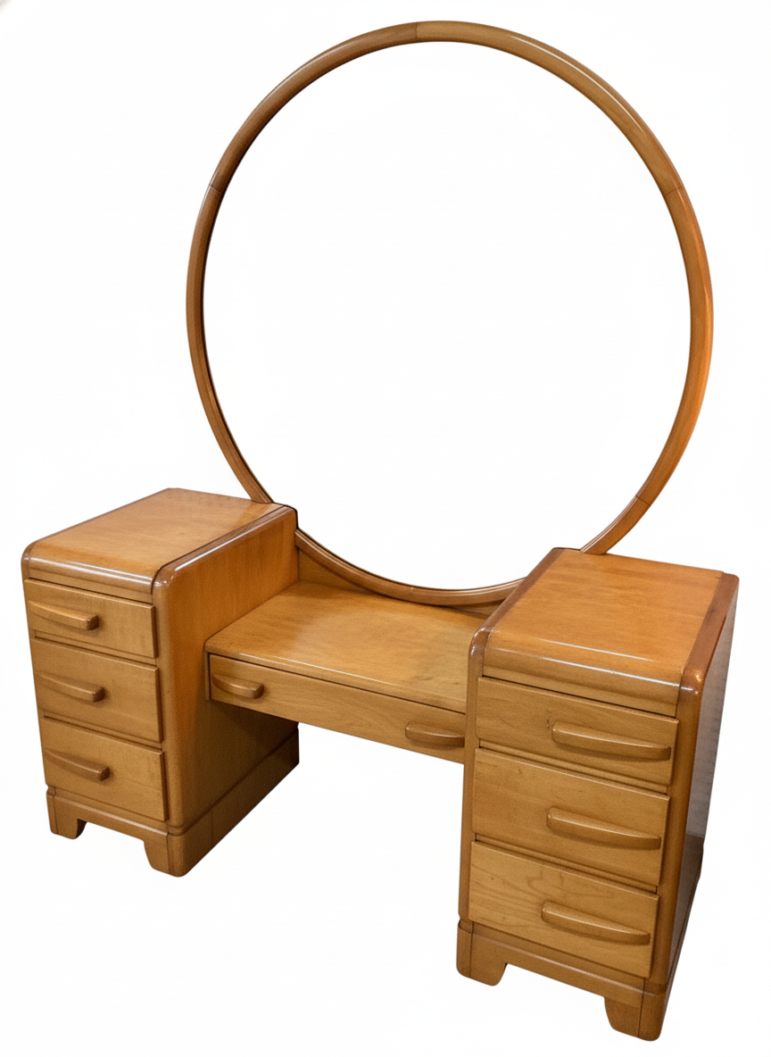 Thomasville Art Deco MCM Vanity with Mirror
