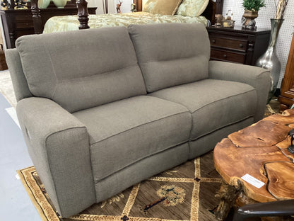 Brown cloth electric reclining sofa|3738