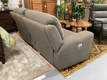 Brown cloth electric reclining sofa|3739
