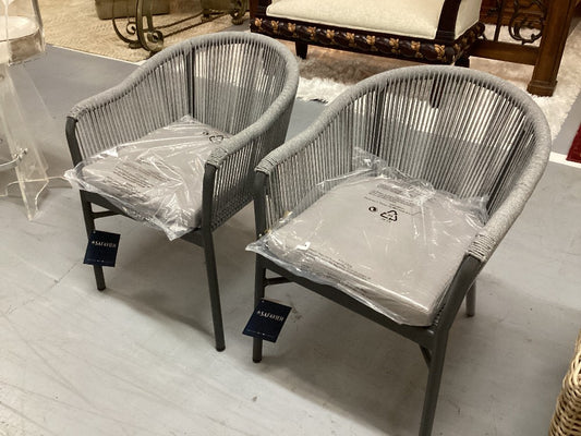 Safavieh Gray rope patio chairs|3753
