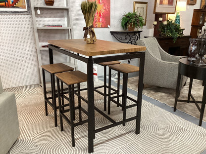Coaster Santana high top table with 4 stools|3792