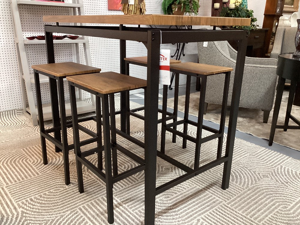 Coaster Santana high top table with 4 stools|3793