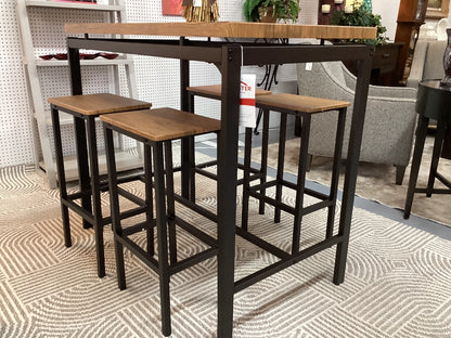 Coaster Santana high top table with 4 stools|3793