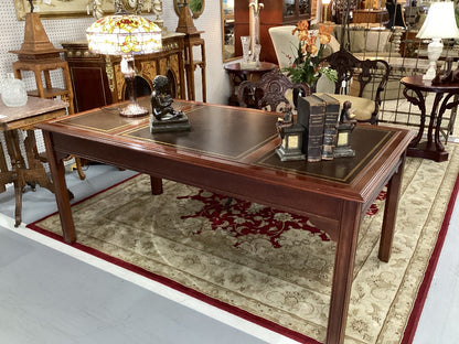 Sligh leather top desk|3796