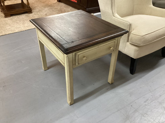 Farmhouse Wood end table|3817