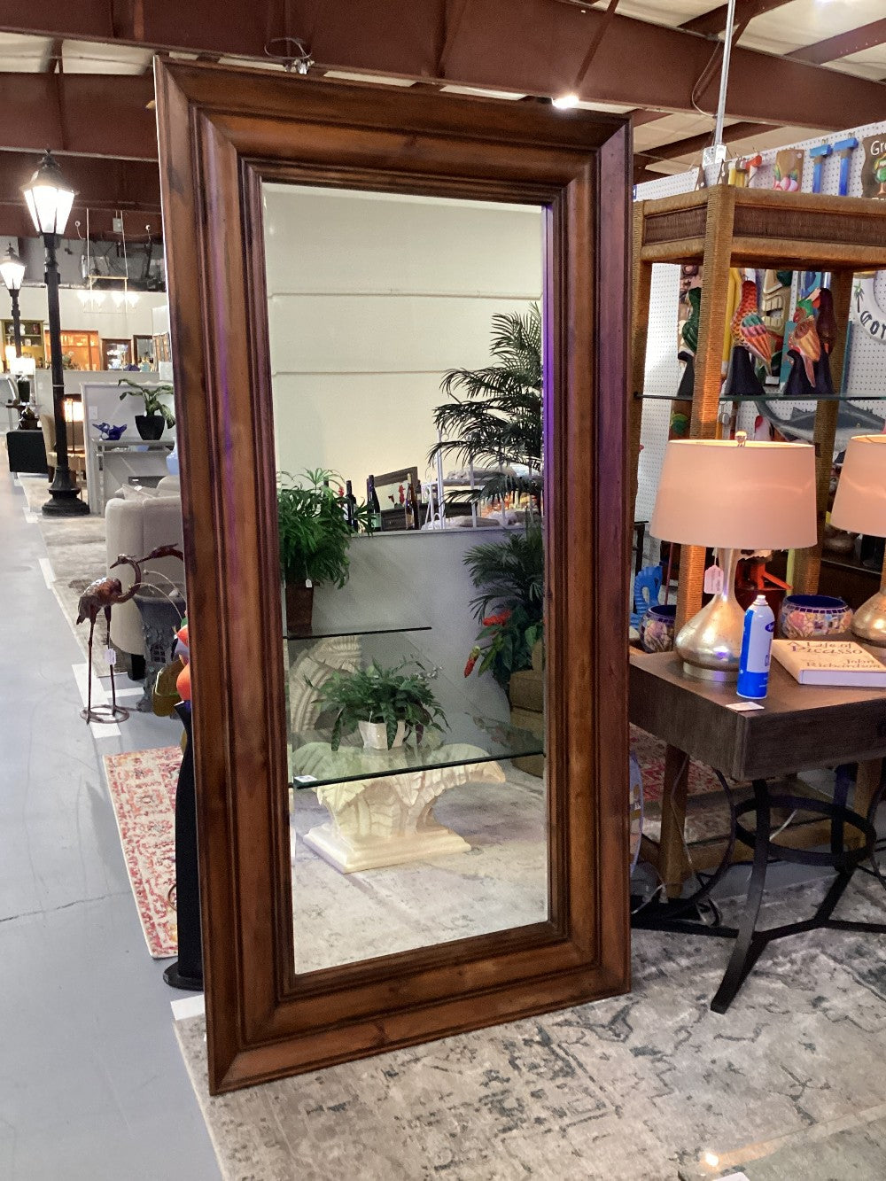 Wood wall mirror|3840