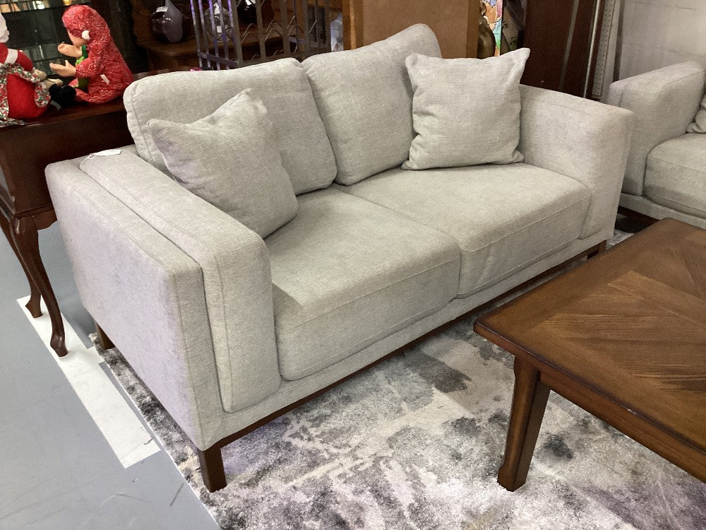 Light Gray Loveseat|3859