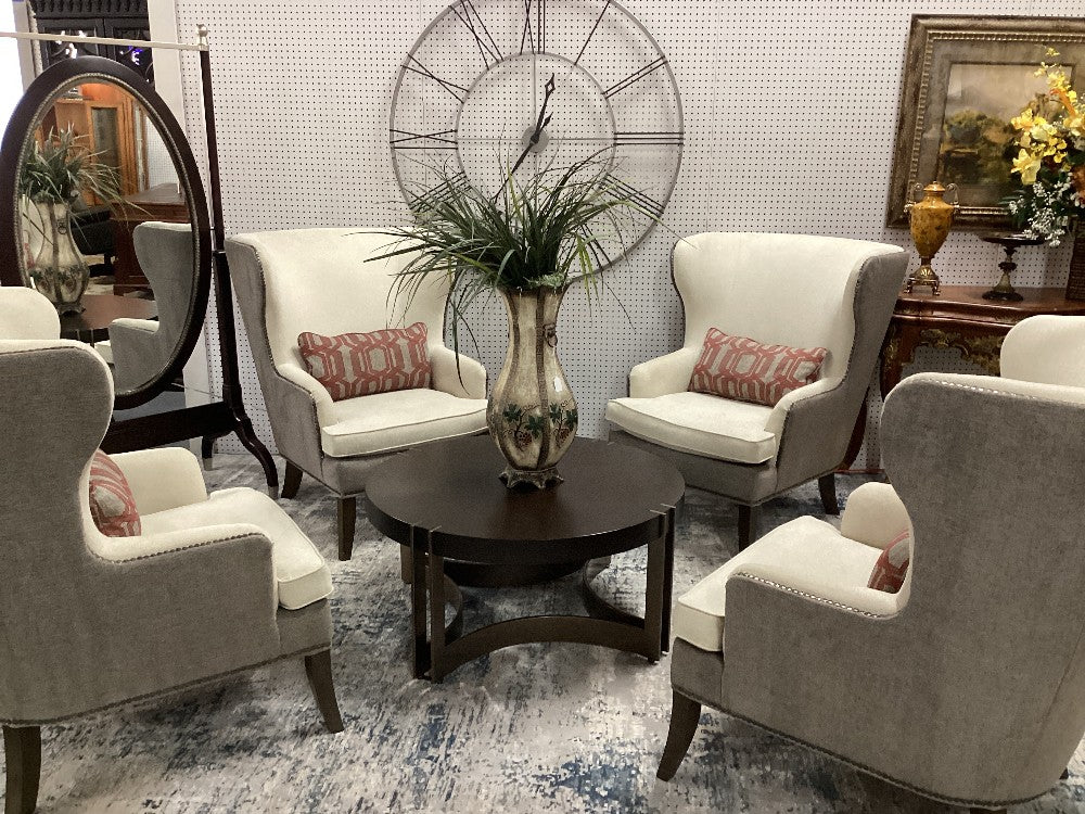 Lazy boy highback chair with nail heads|3913