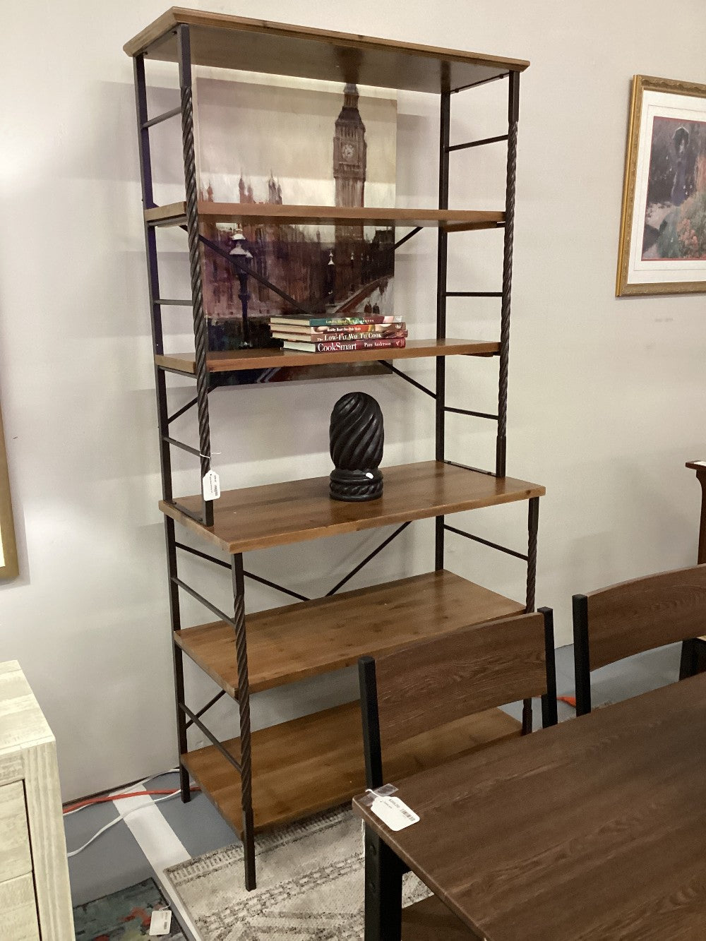 Metal/Wood Shelving Unit|3937
