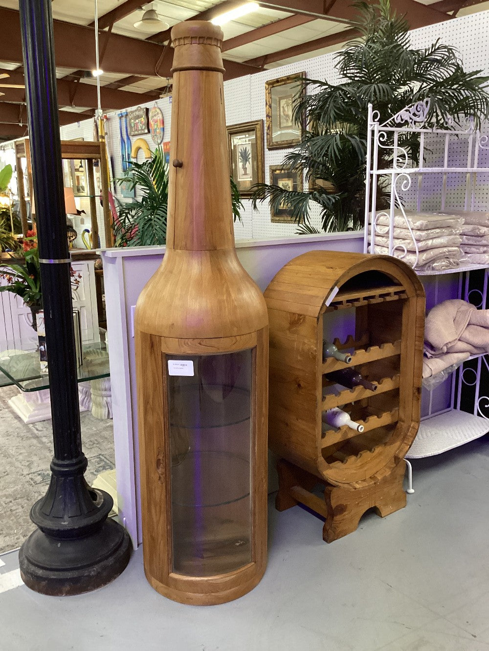 Teak Bottle w/ shelving|3940