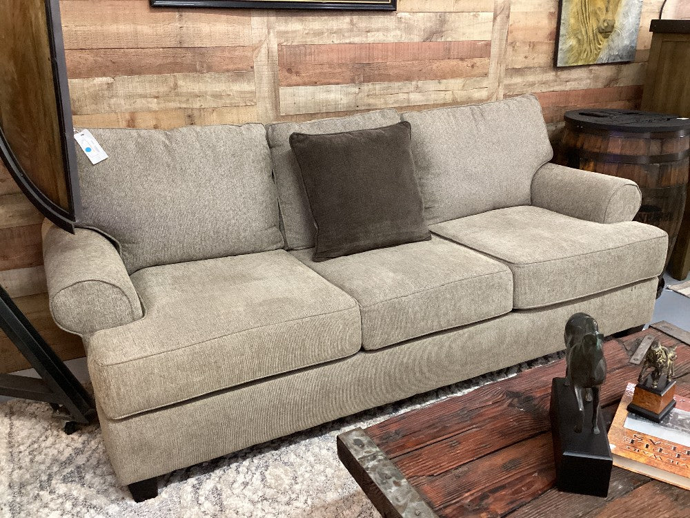 Broyhill Light brown couch|3953