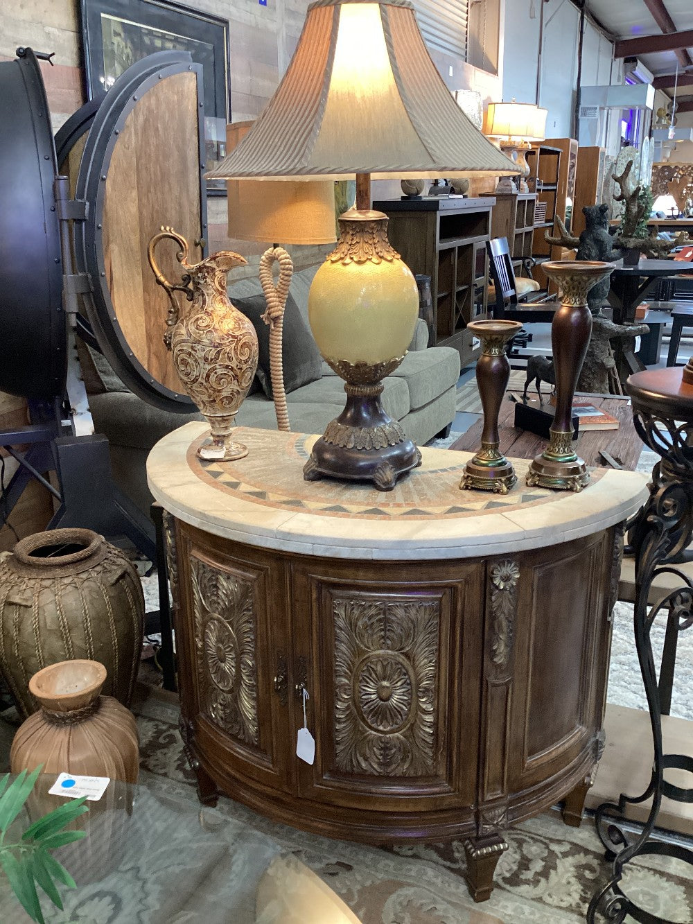 Tile top Console Cabinet|3964