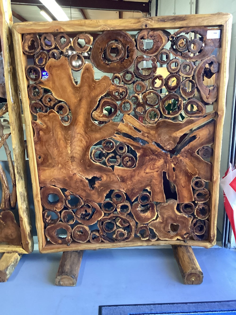 Teak room divider|3985