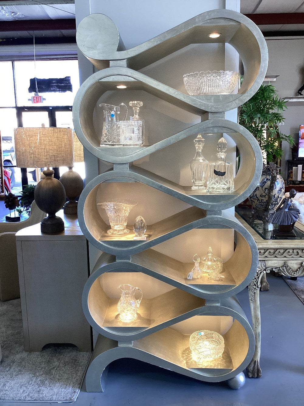 MCM Silver Shelving Unit|3997