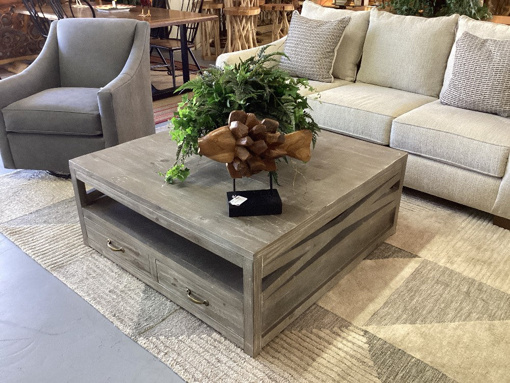 Coastal coffee table with 4 drawers|3999