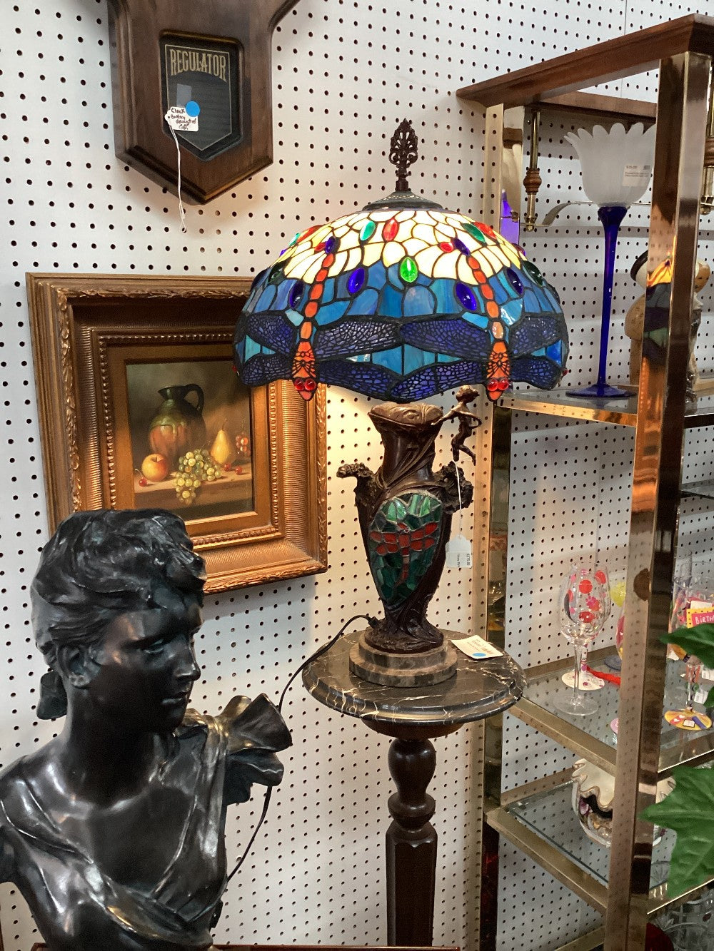 Tiffany Style Lamp blue Dragonfly|4018