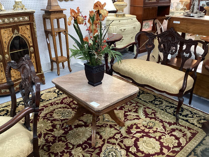 Marble top side table|4134