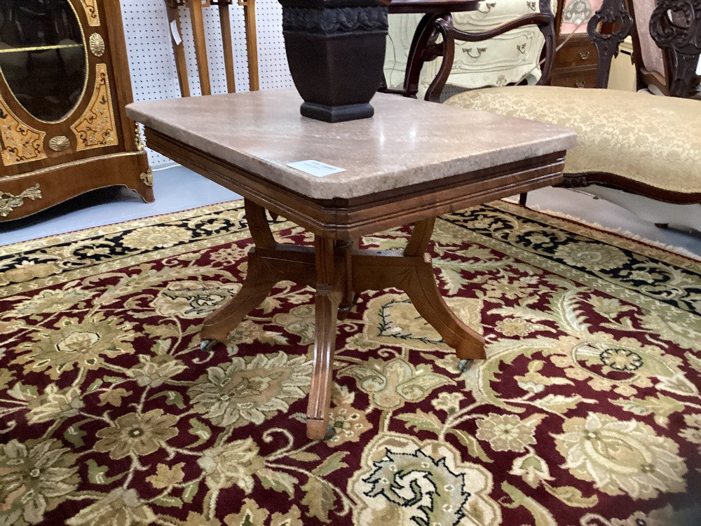 Marble top side table|4135