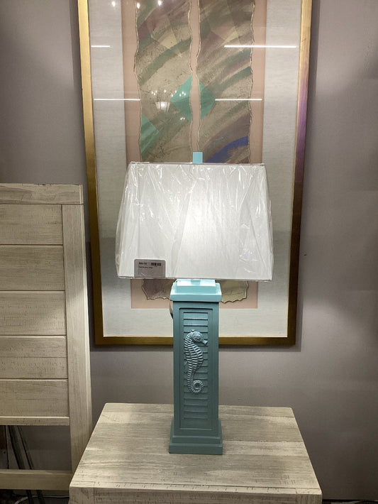 Teal Shutter Lamp|4174