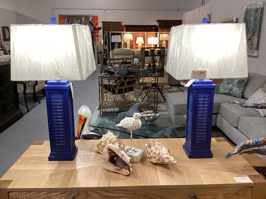 Dark Blue Shutter Lamp|4190