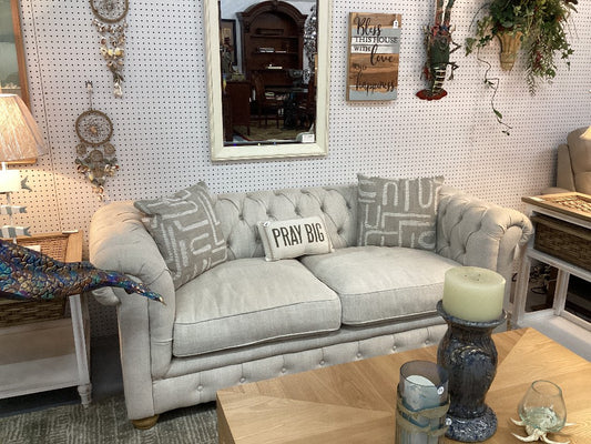 Cream Linen Sofa|4192