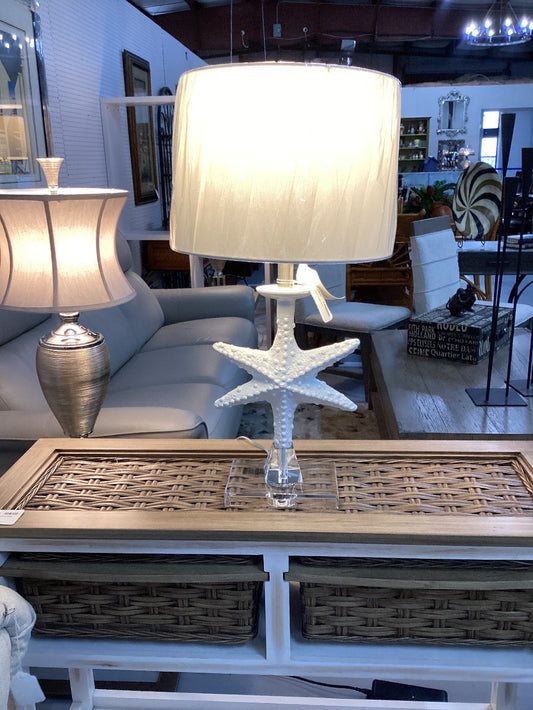 White starfish lamp|4194