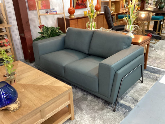 Modern Leather loveseat|4212