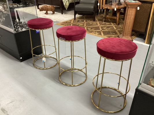 Velvet Magenta Barstool|4218