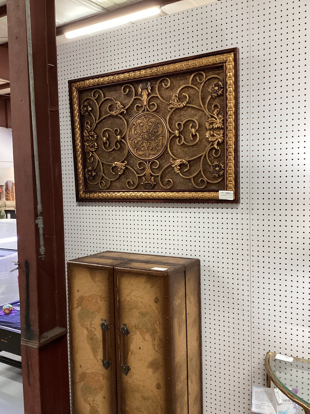 Gold wall art relief|4252