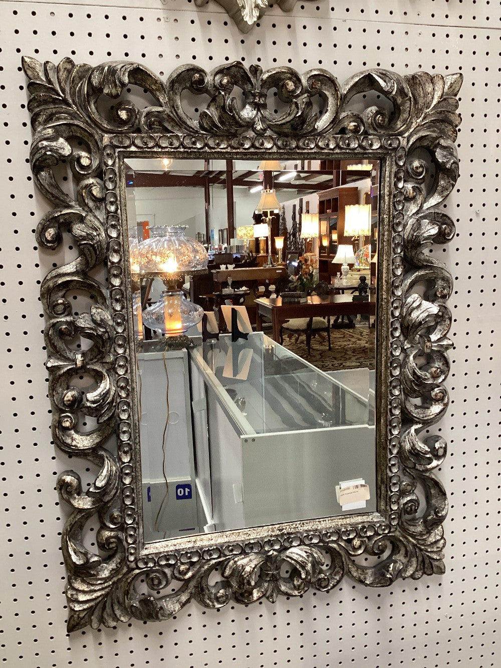 Silver Framed Mirror|4266