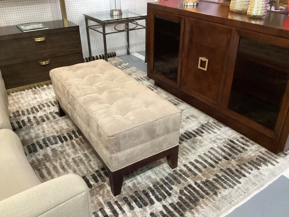 Micro suede ottoman bench|4273