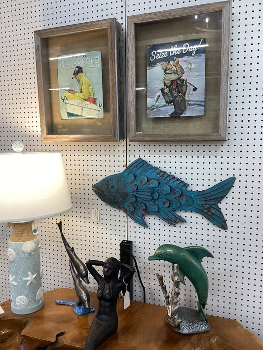 Metal wall art  fish|4312
