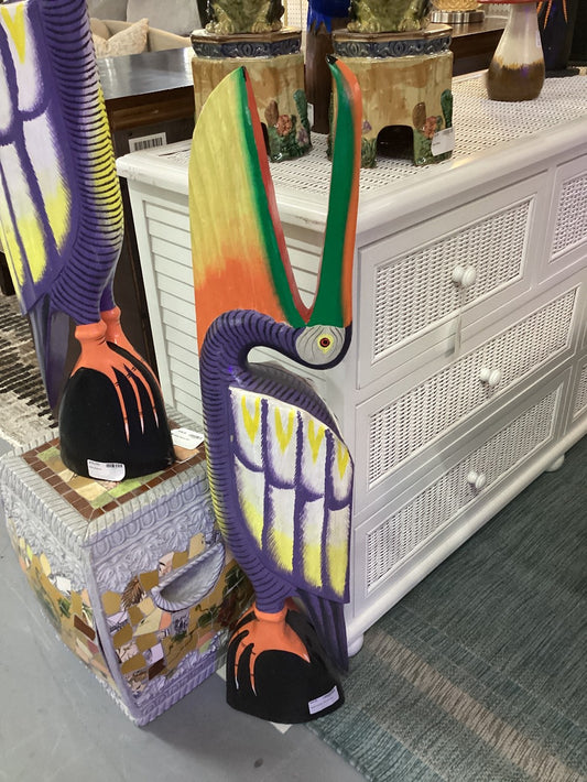 Wood Carved / Painted Bird|4353