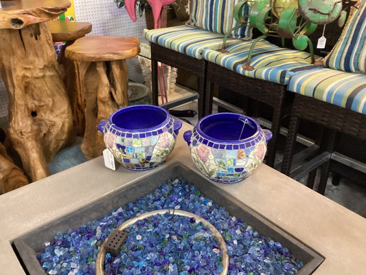 Ex Sm Mosaic Outdoor Pot|4366