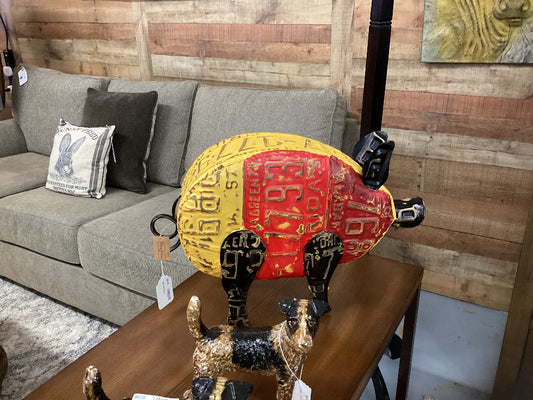 Metal Pig Tag Art|4374