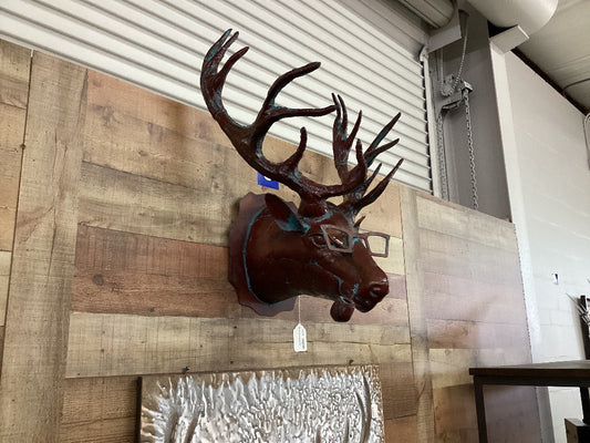 Deer head W Glasses/Pipe|4382